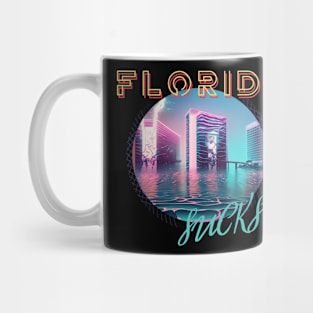 Florida Sucks Vaporwave Mug